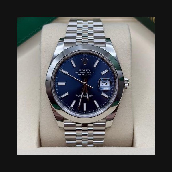 Rolex Rolex Datejust41 NEW 2026 Blue Index Dial Stainless Steel Smooth Bezel Jubilee Bracelet