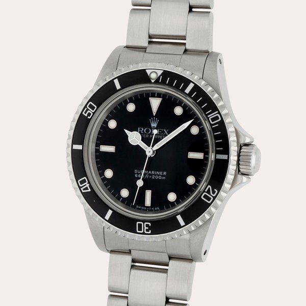 Rolex Submariner, Reference 5513 | A stainless steel wristwatch with date and bracelet | Circa 1987 · 5513