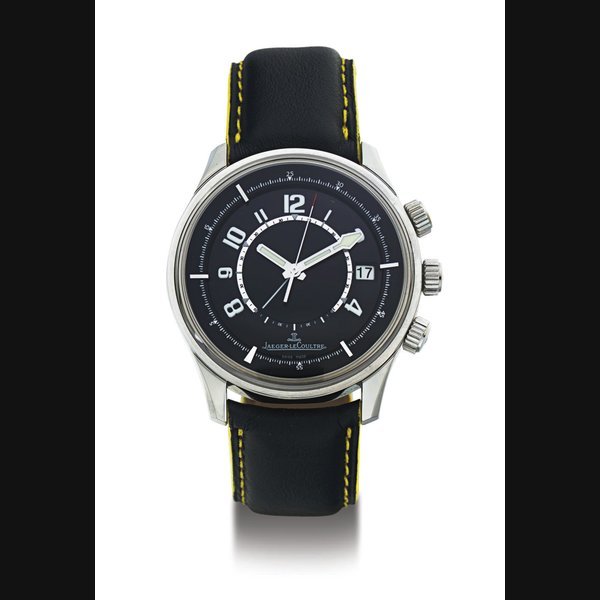 Jaeger-Lecoultre JAEGER-LECOULTRE. A FINE LIMITED EDITION STAINLESS STEEL AUTOMATIC WRISTWATCH WITH CENTER SECONDS, DATE AND ALARM SIGNED JAEGER-LECOULTRE, ASTON MARTIN, NO. 0902, REF. 190.8.92, CIRCA 2005