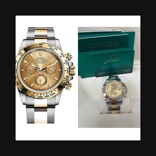 Rolex Rolex DaytonaYellow Rolesor Cosmograph Daytona 40 Watch - Champagne Index Dial 116503