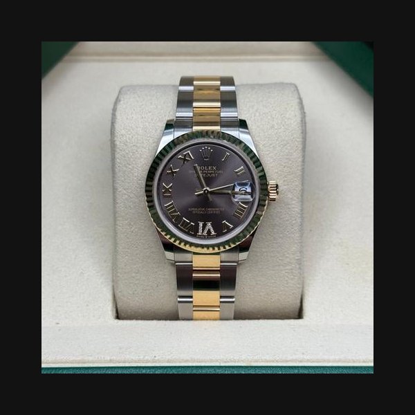 Rolex Datejust31 NEW 2025 Rhodium Roman Diamond Dial Two Tone Yellow Gold Oyster Bracelet Ref. 278273
