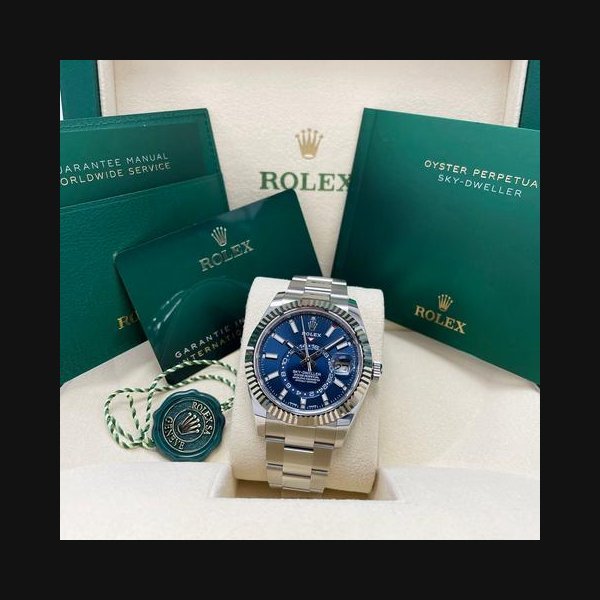 Rolex Rolex Sky-DwellerUNWORN Sky-Dweller Blue Dial 326934 Oyster Bracelet 42mm Stainless Steel Watch