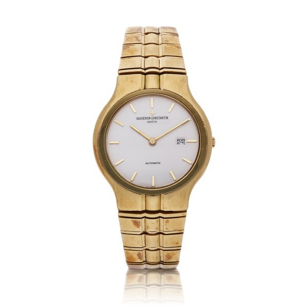 Vacheron Constantin Reference 48010 Phidias | A yellow gold automatic bracelet watch with date, Circa 1985 · 48010