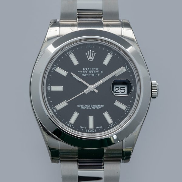 Rolex Rolex Datejust II 116300 Black Dial Box and Papers