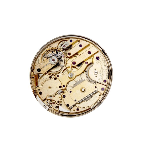 Patek Philippe. A fine and rare 18K gold half hunter cased minute repeating keyless lever watchCase and movement no. 27381, 1860's