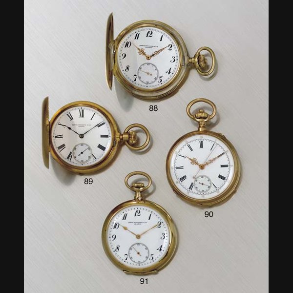 Patek Philippe PATEK PHILIPPE. AN EARLY 18K GOLD OPENFACE KEYLESS LEVER CHRONOGRAPH POCKET WATCH SIGNED PATEK PHILIPPE & CO., GENEVE, NO. 66797, CIRCA 1885, Price & Market Data