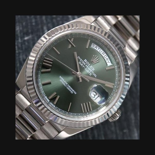 Rolex Rolex Day-Date18k White Gold Day-Date 40 Ref. 228239 Box and 2019 card