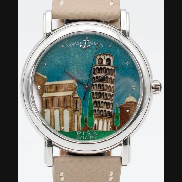 Ulysse Nardin Ulysse Nardin San Marco "Pisa Enamel" L.E. 37MM Blue Dial Leather Strap (139-70) · 139-70