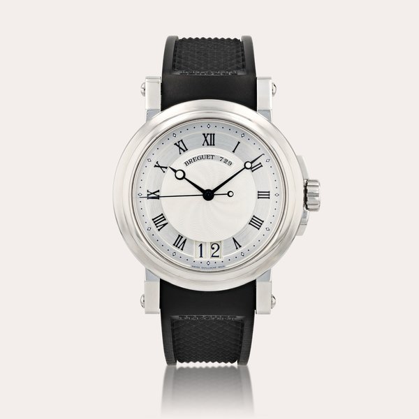 Breguet Marine, reference 5817    Montre bracelet en acier avec date |  Stainless steel wristwatch with date    Vers 2005 |  Circa 2005