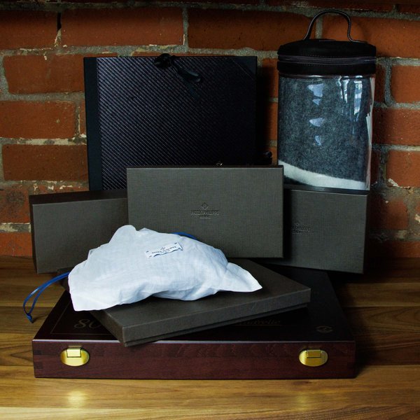 Patek Philippe Patek Philippe Caran D'Ache Color Pencil Set Watch Roll Assorted Pouches and Cashmere Blanket and Beanie