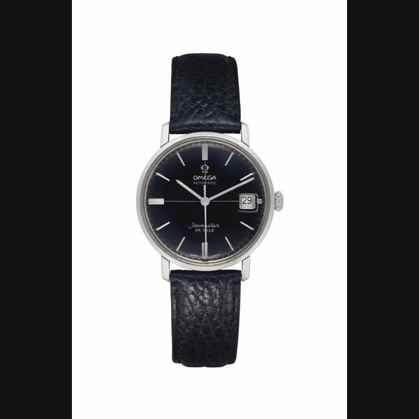 Omega Omega. A Very Attractive Stainless Steel Automatic Wristwatch with Center Seconds and Date, Worn on the TV Show “Mad Men” Signed Omega, Automatic, Seamaster, De Ville, Ref. 166.020, Movement No. 23’943’081, Circa 1960