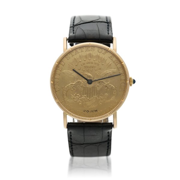 Corum A yellow gold coin watch, Circa 1995