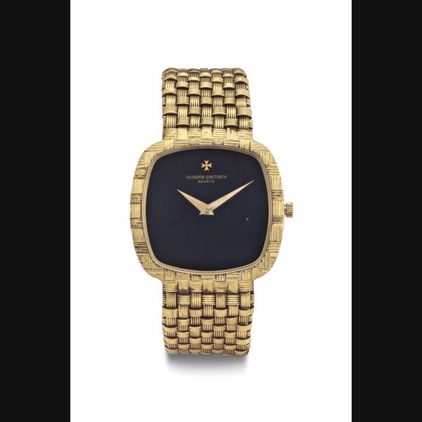 Vacheron Constantin Vacheron Constantin. An 18k Gold Cushion-Shaped Bracelet Watch SIGNED VACHERON CONSTANTIN, GENÈVE, MOVEMENT NO. 696443, NO. 33023 P, NO. 53'4096, MANUFACTURED IN 1979