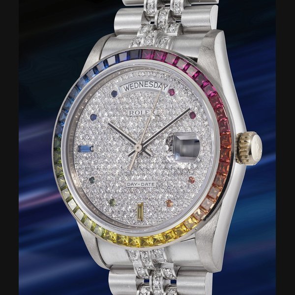 Rolex Rolex Ref. 18059 Day-Date "Rainbow Khanjar" · 18059