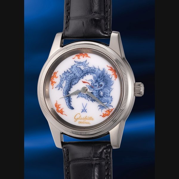 THE CONNOISSEUR Glash THE CONNOISSEUR Glashütte Original Ref. 49-08-08-06-06 Mingdragon Blue · 49-08-08-06-06