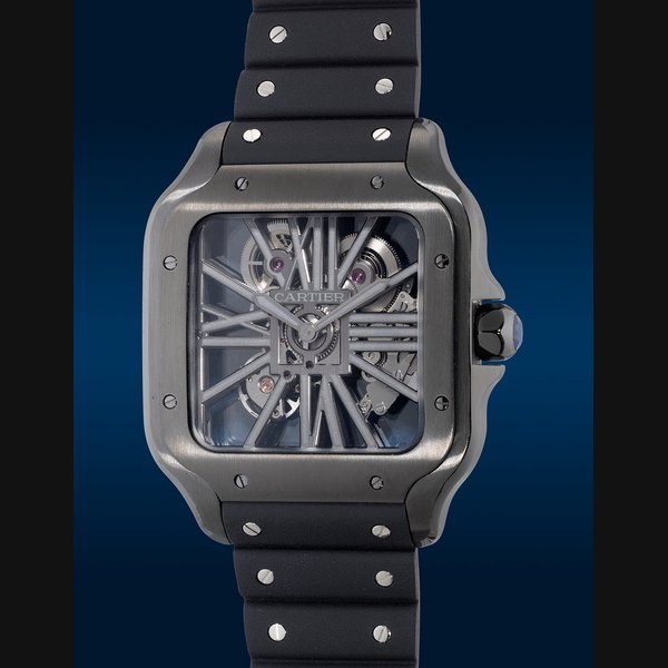 Cartier Cartier Ref. WHSA0009 Santos Skeleton ADLC “Noctambule”