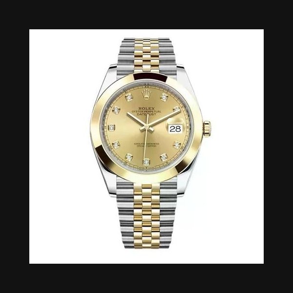 Rolex DatejustUnworn 2026 41mm Two-Tone Yellow Gold Champagne Diamond Dial Ref. 126301