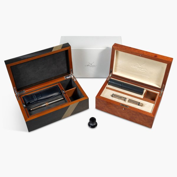Breguet A set consisting of a sterling silver and sapphire-set pen, and a titanium and pink gold pen made by Montegrappa for Breguet, Circa 2000, Price & Market Data
