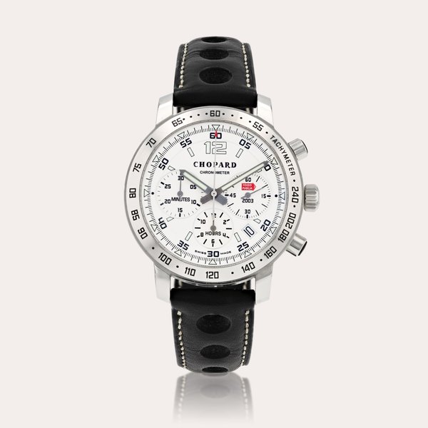 Chopard Mille Miglia, limited edition, reference 8932    Montre bracelet en acier avec chronographe et date |  Stainless steel chronograph wristwatch with date    Vers 2003 |  Circa 2003