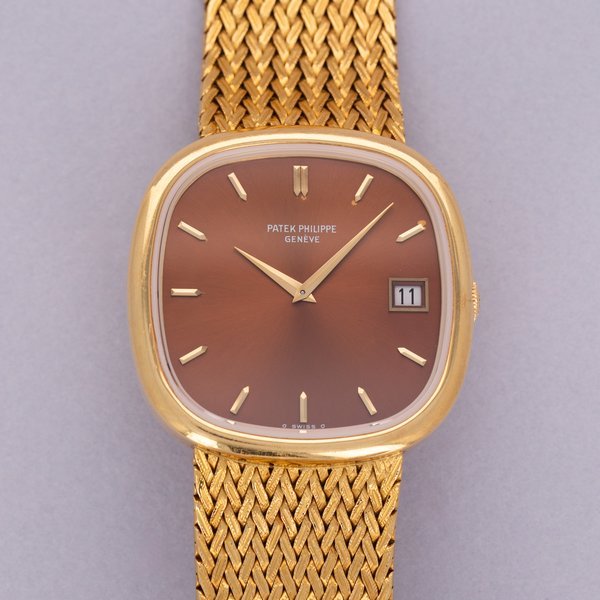 Patek Philippe Patek Philippe Ellipse 3604/2J Integrated Bracelet Brun Soleil Dial 18k YG Box and Papers