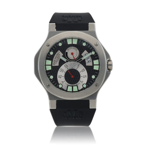 Jean-Mairet & Gillman Seven Day Sport Stainless steel wristwatch with date and seven day power reserve Circa 2005