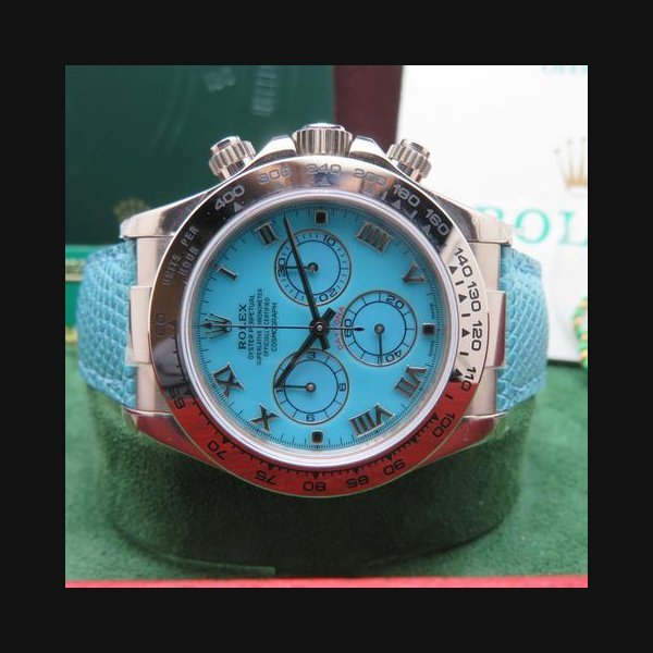 Rolex Rolex Daytona116519 Turquoise Dial 18k White Gold Wristwatch Full Set
