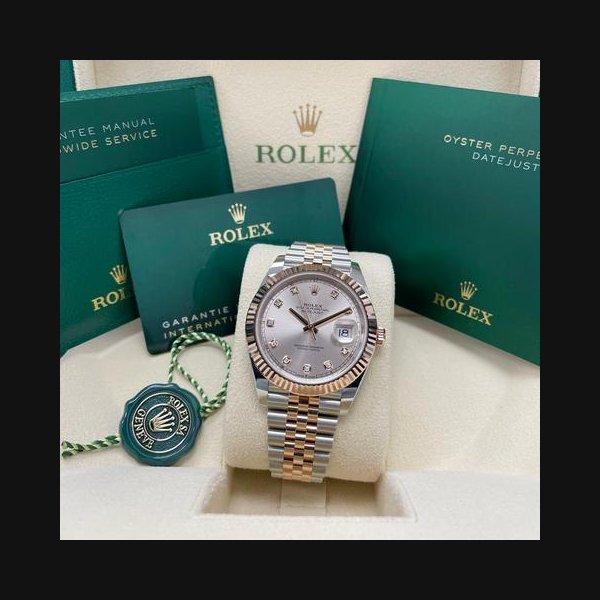 Rolex Rolex DatejustNEW Datejust 41mm 126331 Two Tone Rose Gold Jubilee Bracelet Sundust Diamond Dial