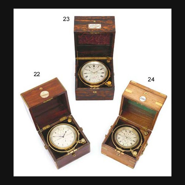 A very fine Victorian coromandel eight-day marine chronometer JOHN POOLE, NO. 4253. CIRCA 1870