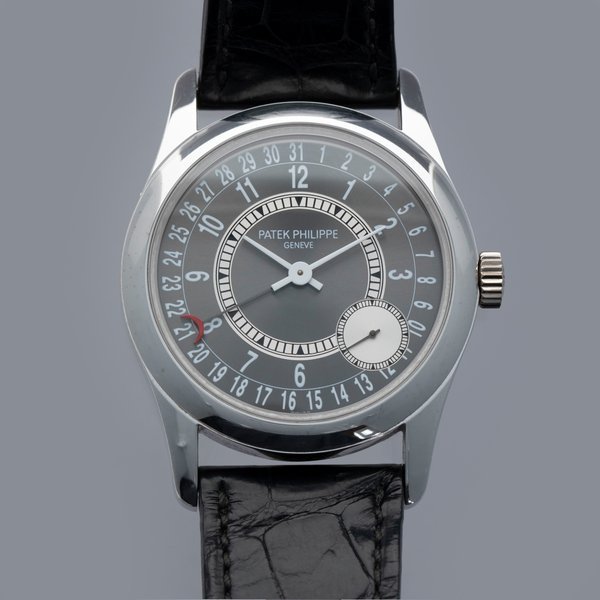 Patek Philippe Patek Philippe Calatrava 6000G Grey Dial 18k WG Box and Papers