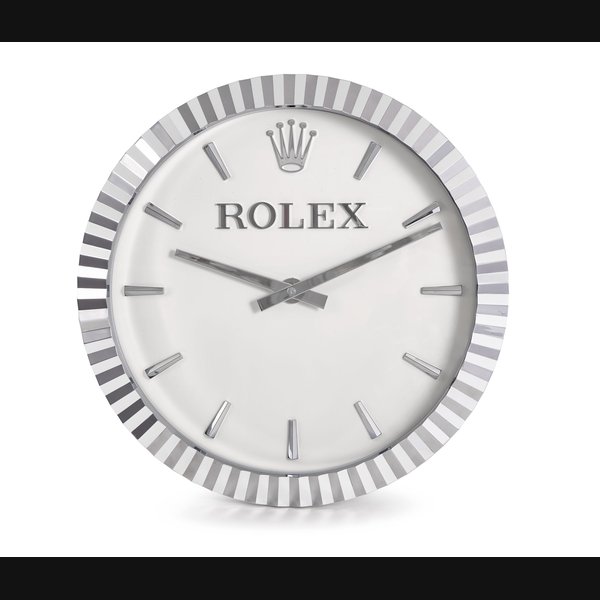 Inducta For Rolex Inducta for Rolex. An attractive stainless steel wall clock Signed Rolex, No. H2-296-3, circa 2000, Price & Market Data