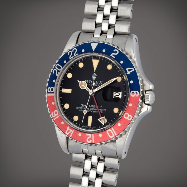 Rolex GMT-Master 'Pepsi', Reference 1675 | A stainless steel automatic dual time wristwatch with date and bracelet | Circa 1966 · 1675