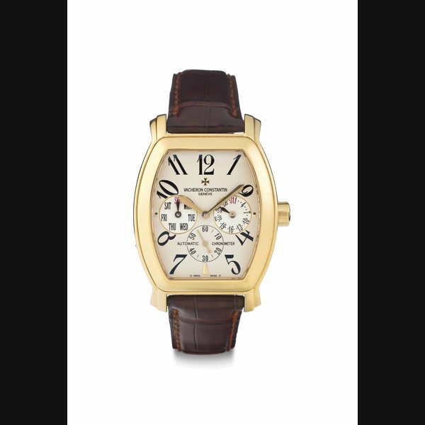 Vacheron Constantin Vacheron Constantin. An 18k Gold Chronometer Wristwatch with Day and Date SIGNED VACHERON CONSTANTIN, ROYAL EAGLE, REF. 42008, MOVEMENT NO. 909'882, CASE NO. 755'032, MANUFACTURED IN 2001