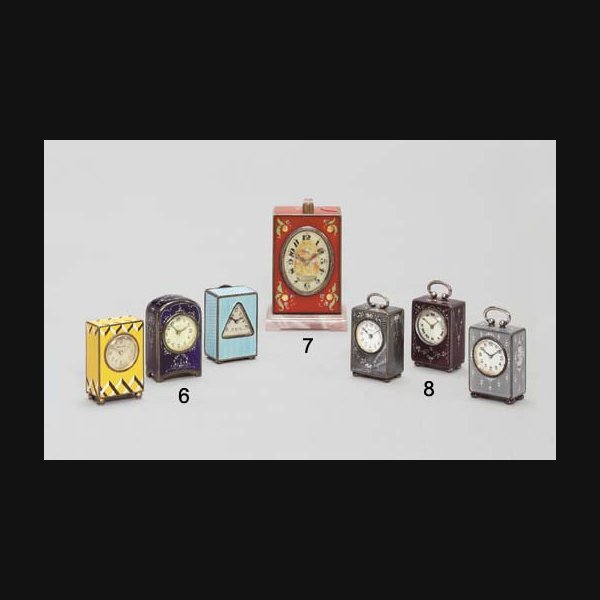 Three Swiss silver and enamel subminiature travel timepieces ZENITH, ZENITH, CONCORD WATCH CO. 1920S