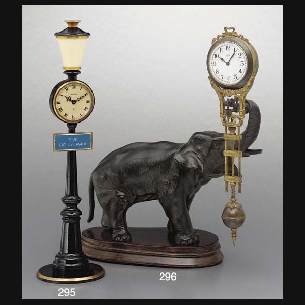 Junghans. A patinated brass elephant mystery timepiece SIGNED JUNGHANS, EARLY 20TH CENTURY