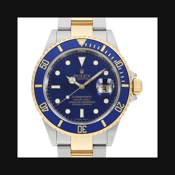 Rolex Rolex Submariner Date16613 blue MNumber USED mens