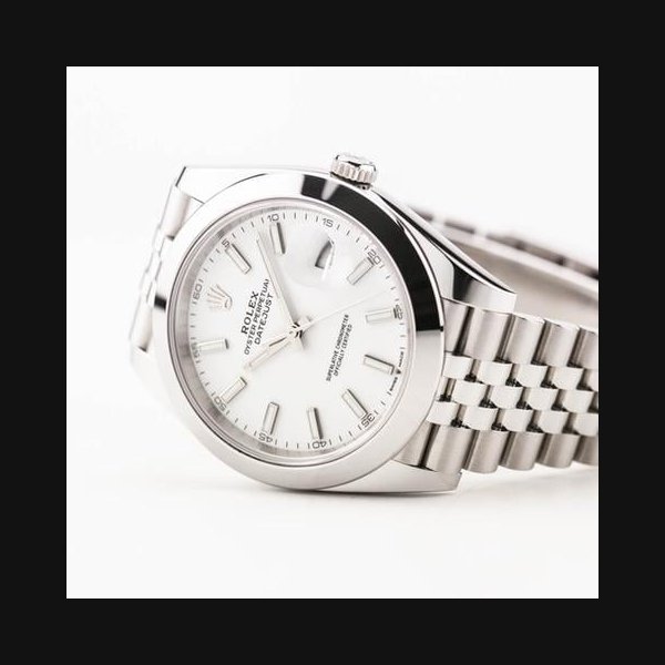 Rolex Datejust41 White Stick Dial Jubilee 126300