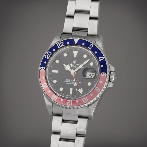 Rolex GMT-Master, Reference 16700 | A stainless steel dual time zone wristwatch with bracelet | Circa 1996