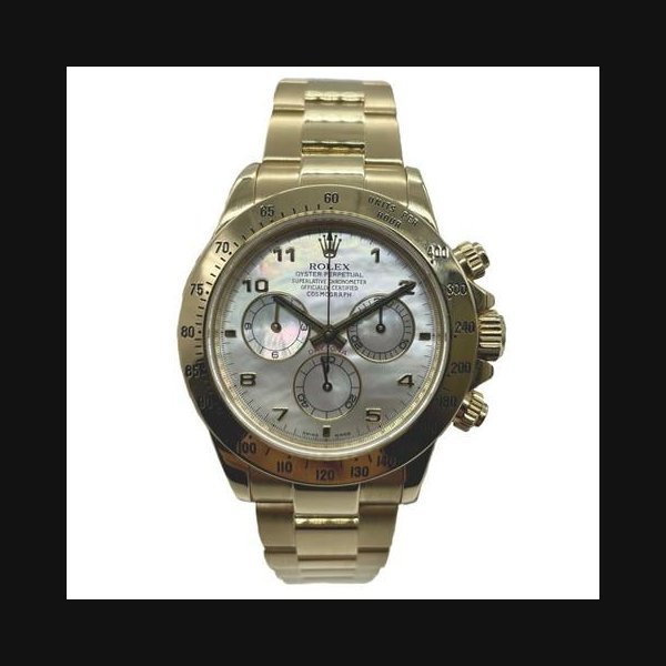 Rolex Rolex DaytonaWhite Mother of Pearl 116528 yellow gold Full set