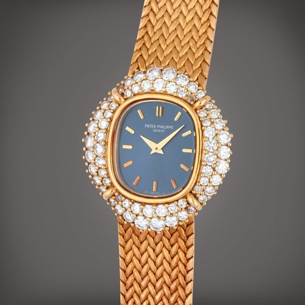 Patek Philippe Ellipse, Reference 4278/1 | A yellow gold and diamond-set bracelet watch | Circa 1977 · 4278/1