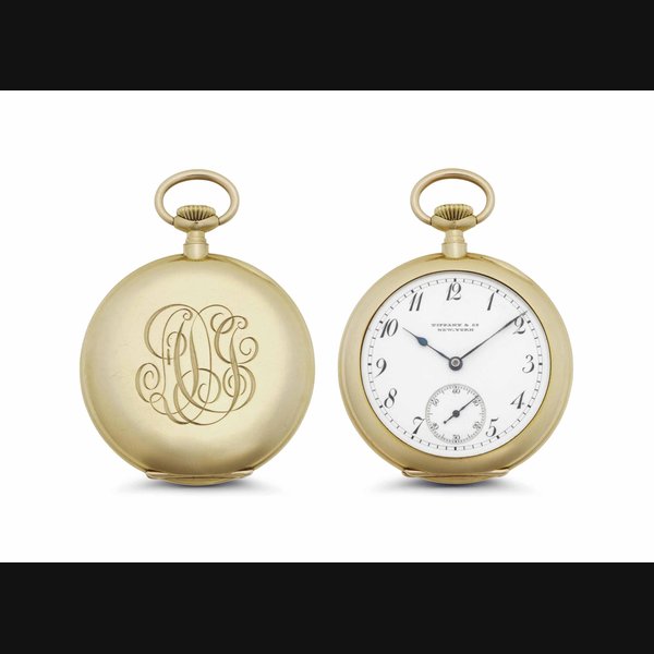 Patek Philippe and Tiffany & Co. An 18k Gold Openface Keyless Lever Pocket Watch with Breguet Numerals and American Case SIGNED TIFFANY & CO., NEW YORK, MOVEMENT AND CASE NOS. 106'936, MANUFACTURED IN 1896