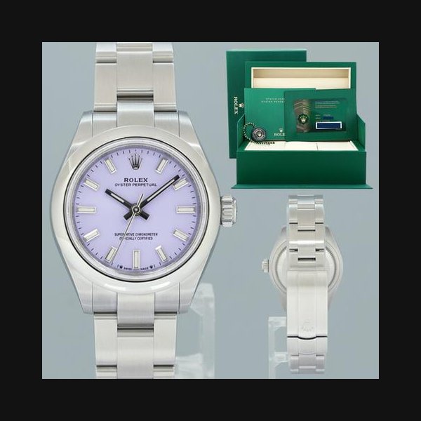 Rolex Oyster PerpetualNEW AUG 2026 PAPERS Rolex 276200 Oyster Perpetual 28mm Lavender Oyster Watch Box