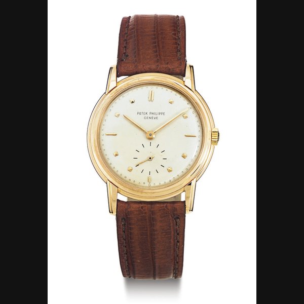 PATEK PHILIPPE. AN 18K PINK GOLD WRISTWATCH SIGNED PATEK PHILIPPE, GENEVE, MOVEMENT NO. 959551, CASE NO. 673987, REF. 2500, MANUFACTURED IN 1952