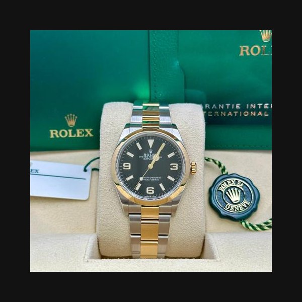Rolex Explorer36mm Steel and Gold Ref. 124273