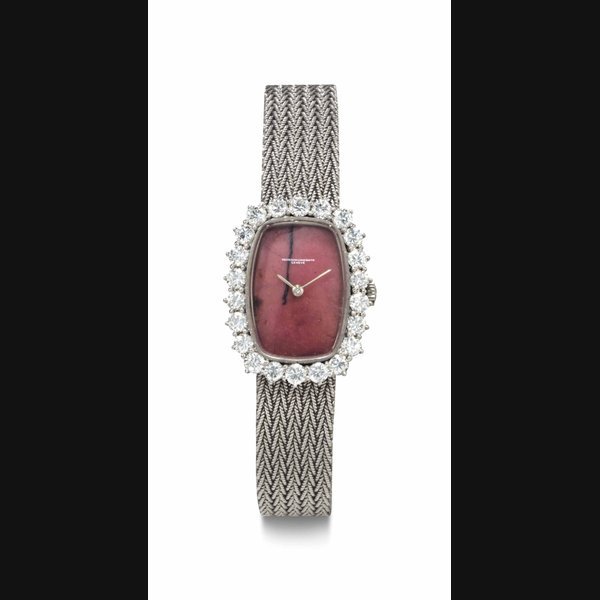 Vacheron Constantin Vacheron Constantin. A Lady's 18k White Gold and Diamond-Set Bracelet Watch SIGNED VACHERON & CONSTANTIN, GENÈVE, REF. 1033, MOVEMENT NO. 623'718, CASE NO. 461'530, MANUFACTURED IN 1971