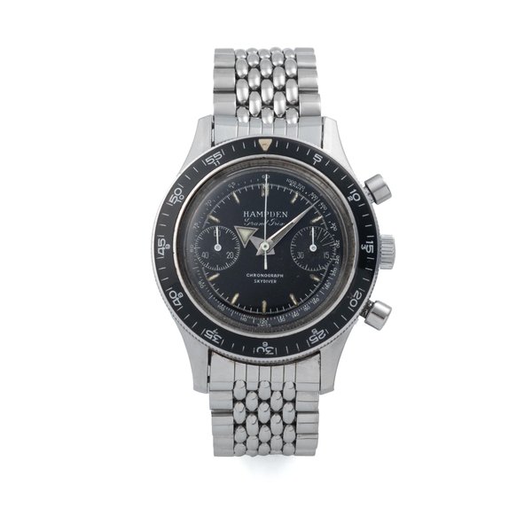  Hampden Watch Co Grand Prix Chronograph Skydiver, Price & Market Data