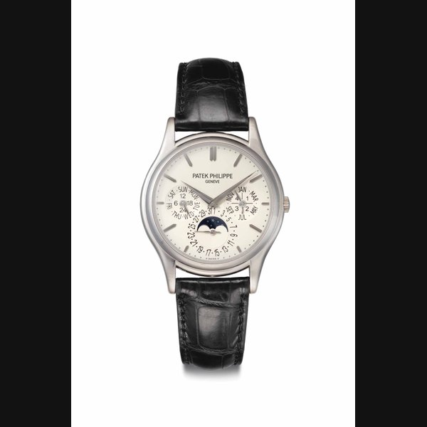 Patek Philippe. A Fine 18k White Gold Automatic Perpetual Calendar Wristwatch with Moon Phases Signed Patek Philippe, Genève, Ref. 5140G, Movement No. 3'677'694, Case No. 4'707'170, Manufactured in 2008