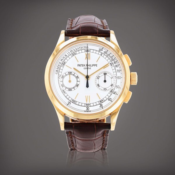 Patek Philippe 'Pulsometer' Reference 5170J-001 Montre bracelet en or jaune avec chronographe et pulsomètre | Yellow gold chronograph wristwatch with pulsometer scale Vers 2011 | Circa 2011 · 5170J-001