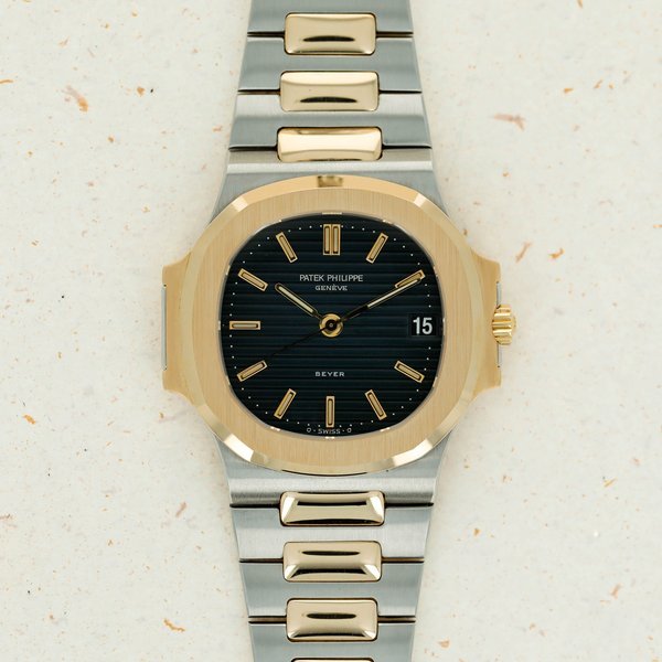 Patek Philippe Patek Philippe Nautilus 3800/1JA Two Tone Retailed by Beyer with Guarantee