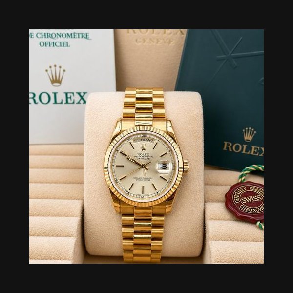 Rolex Rolex Day-Date"President" 2001 ROLEX NOS Day-Date “President” Ref. 118238 36mm 18K