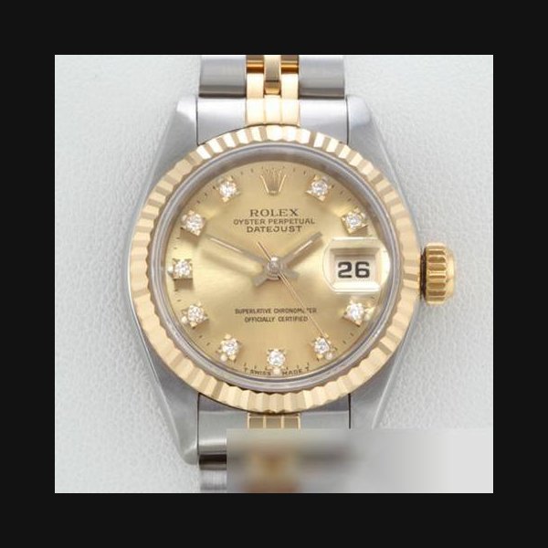 Rolex Rolex Lady-DatejustEdelstahl Gelbgold 750 Diamanten Automatik Gold Stahl Damen Stainless Steel 18kt Yellow Gold Jubilé-band Chronometer Oyster